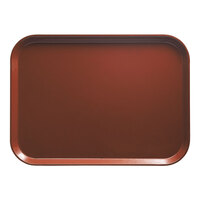 Cambro 3253501 12 3/4" x 20 7/8" (32,5 x 53 cm) Rectangular Metric Real Rust Fiberglass Camtray - 12/Case