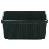 Tablecraft CW1530HGNS 3 Qt. Hunter Green with White Speckle Rectangle Server with Ridges