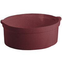 Tablecraft CW3000MAS 3.5 Qt. Maroon Speckle Shell Casserole Dish