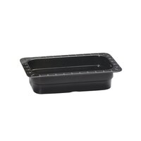 GET ML-29-BK Black Melamine 1/4 Size 2 1/2" Deep Food Pan - 6/Case