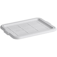 Tablecraft 1531G 21" x 16" Gray Polypropylene Plastic Bus Tub Cover