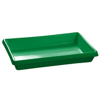 Tablecraft CW2080GN 2 Qt. Green Cast Aluminum Rectangular Casserole Dish