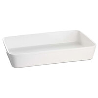 Tablecraft CW20200W 15 Qt. White Cast Aluminum Extra Large Rectangular Casserole Dish