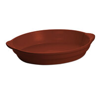 Tablecraft CW3010CP 4 Qt. Copper Cast Aluminum Oval Casserole Dish