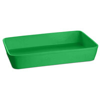 Tablecraft CW20200GN 15 Qt. Green Cast Aluminum Extra Large Rectangular Casserole Dish