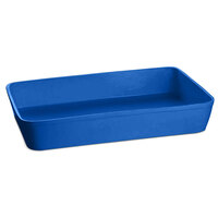 Tablecraft CW20200CBL 15 Qt. Cobalt Blue Cast Aluminum Extra Large Rectangular Casserole Dish