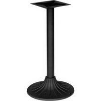 BFM Seating Niles Bar Height Indoor 20" Sand Black Round Table Base