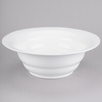 Tablecraft CW3120W 10 Qt. White Cast Aluminum Wide Rim Salad Bowl