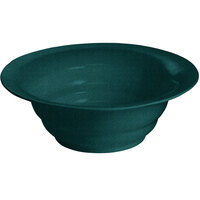 Tablecraft CW3120HGNS 10 Qt. Hunter Green with White Speckle Cast Aluminum Wide Rim Salad Bowl