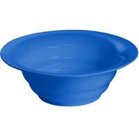 Tablecraft CW3120CBL 10 Qt. Cobalt Blue Cast Aluminum Wide Rim Salad Bowl