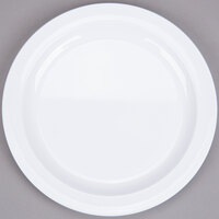 Thunder Group NS108W Nustone White Melamine Plate 8" - 12/Case