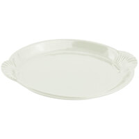 Bon Chef 2072 12" x 17" Ivory Sandstone Finish Cast Aluminum Shell and Fish Platter