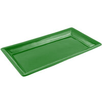 Bon Chef 5056 21" x 13" Calypso Green Sandstone Finish Cast Aluminum Full Size Food / Display Pan