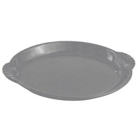 Bon Chef 2073 20" x 14" Smoke Gray Sandstone Finish Cast Aluminum Shell and Fish Platter