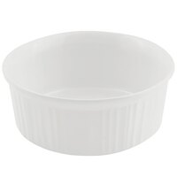 Bon Chef 5053 1.5 Qt. White Sandstone Finish Cast Aluminum Casserole Dish