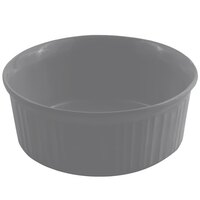 Bon Chef 5053 1.5 Qt. Smoke Gray Sandstone Finish Cast Aluminum Casserole Dish