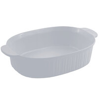 Bon Chef 5055 4 Qt. Pewter-Glo Cast Aluminum Oval Casserole Dish