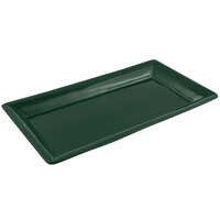 Bon Chef 5057 19" x 10" Hunter Green Sandstone Finish Cast Aluminum Display Pan