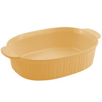 Bon Chef 5055 4 Qt. Ginger Sandstone Finish Cast Aluminum Oval Casserole Dish