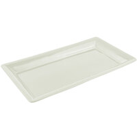 Bon Chef 5056 21" x 13" Ivory Sandstone Finish Cast Aluminum Full Size Food / Display Pan