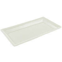 Bon Chef 5057 19" x 10" Ivory Sandstone Finish Cast Aluminum Display Pan