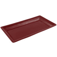 Bon Chef 5057 19" x 10" Terra Cotta Sandstone Finish Cast Aluminum Display Pan