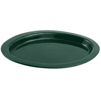 Bon Chef 5110 11" x 17" Hunter Green Sandstone Finish Cast Aluminum Oval Casserole Dish