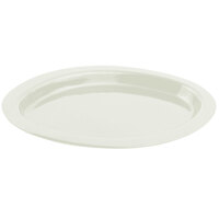 Bon Chef 5110 11" x 17" Ivory Sandstone Finish Cast Aluminum Oval Casserole Dish