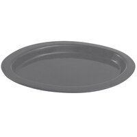 Bon Chef 5110 11" x 17" Smoke Gray Sandstone Finish Cast Aluminum Oval Casserole Dish