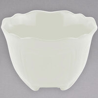 Bon Chef 9060 1.5 Qt. Ivory Sandstone Finish Cast Aluminum Garnish Bowl