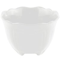 Bon Chef 9060 1.5 Qt. White Sandstone Finish Cast Aluminum Garnish Bowl