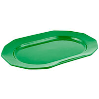 Bon Chef 9101 20" x 14" Calypso Green Sandstone Finish Cast Aluminum Long Prism Tray