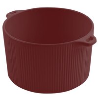 Bon Chef 9145 2 Qt. Terra Cotta Sandstone Finish Cast Aluminum Pot with Bail Handle