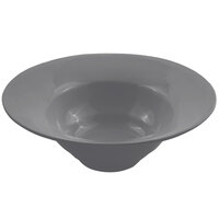 Bon Chef 9172 3 Qt. Smoke Gray Sandstone Finish Cast Aluminum Wide Rim Bowl