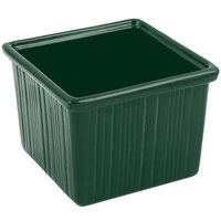 Bon Chef 9503 28 oz. Hunter Green Sandstone Finish Cast Aluminum Space Saver Garnish Bowl