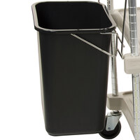 Metro MYWB1 Wastebasket with Holder for myCart MY1627 Carts