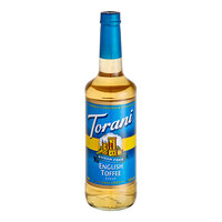 Torani Sugar-Free English Toffee Flavoring Syrup 750 mL Glass Bottle