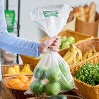 Inteplast Group PHNONP20NS 12" x 20" Plastic Side Print Produce Bag on a Roll - 3,500/Case