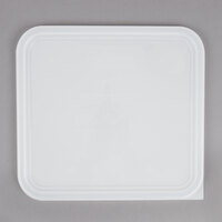 Rubbermaid 12, 18, and 22 Qt. White Square Polyethylene Food Storage Container Lid