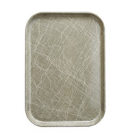 Cambro 1116215 10 7/8" x 15 7/8" Abstract Gray Customizable Insert for 1622 Fiberglass Camtray - 24/Case