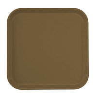 Cambro 1313513 13" x 13" (33 x 33 cm) Square Metric Bay Leaf Brown Customizable Fiberglass Camtray - 12/Case