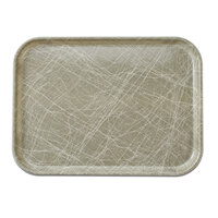 Cambro 915215 8 3/4" x 14 15/16" Rectangular Abstract Gray Fiberglass Camtray - 12/Case