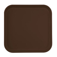 Cambro 1313116 13" x 13" (33 x 33 cm) Square Metric Brazil Brown Customizable Fiberglass Camtray - 12/Case