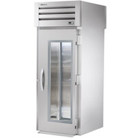 True STR1RRT-1G-1S Spec Series 35" Glass Front / Solid Back Door Stainless Steel Roll-Through Refrigerator