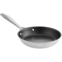 Vollrath 47756 Intrigue 9 3/8" Stainless Steel Non-Stick Fry Pan with Aluminum-Clad Bottom and CeramiGuard II Coating