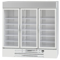 Beverage-Air MMR72HC-1-W MarketMax 75" White Refrigerated Glass Door Merchandiser with LED Lighting