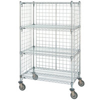 Metro Super Erecta AST55DC Chrome Wire Slanted Shelf Cart 24" x 48" x 59"