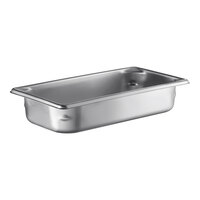 Vollrath 30322 Super Pan V® 1/3 Size 2 1/2" Deep Anti-Jam Stainless Steel Steam Table / Hotel Pan - 22 Gauge