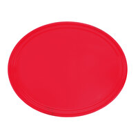 Cambro 2500521 19 1/4" x 24" Oval Cambro Red Fiberglass Camtray - 6/Case