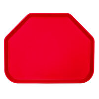 Cambro 1422TR521 14" x 22" Trapezoid Cambro Red Customizable Fiberglass Camtray - 12/Case